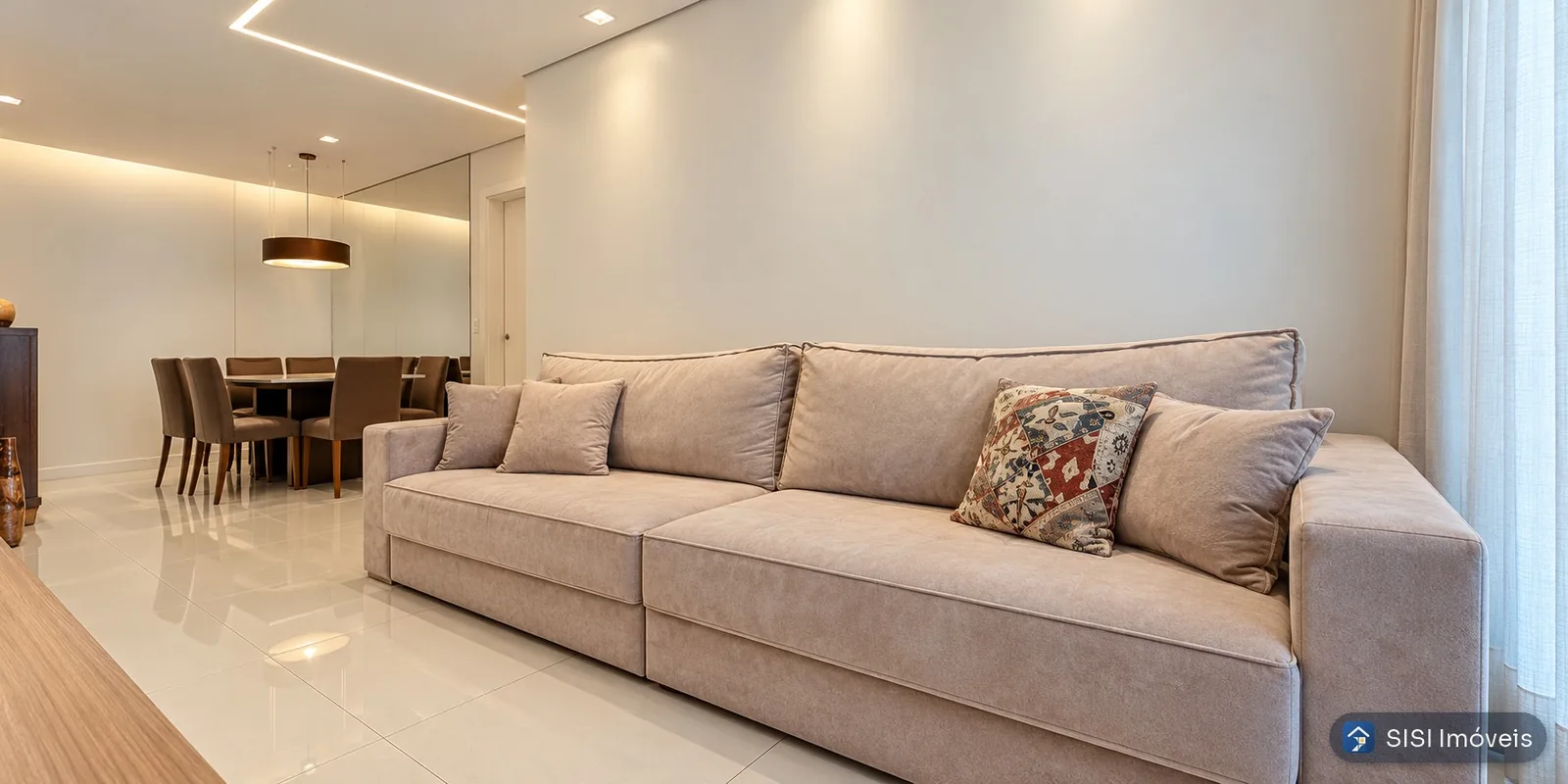 Apartamento 4 quartos à venda na SQNW 309, Noroeste | 114 m², suíte, 2 vagas: Sala — imagem ilustrativa