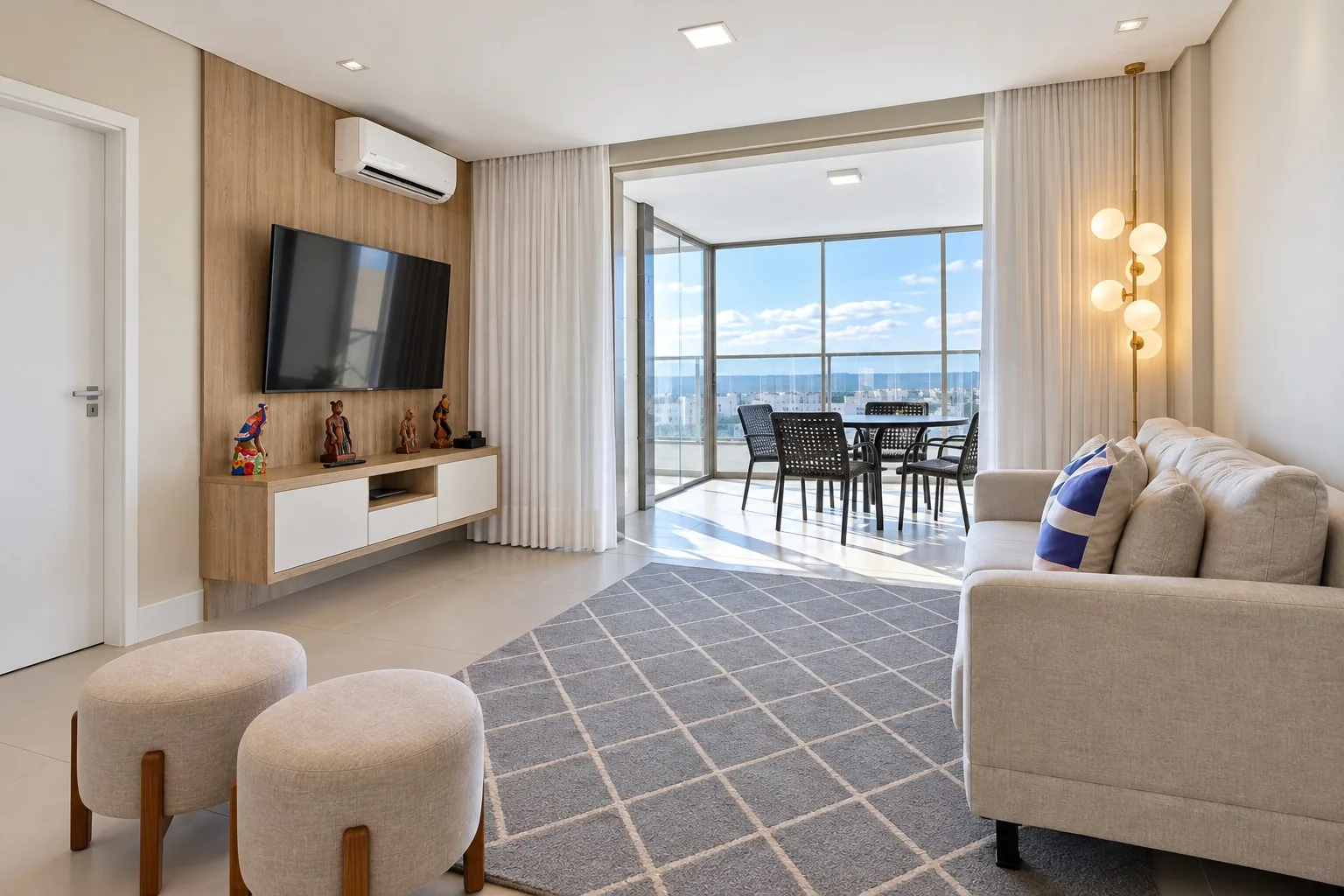 Apartamento à venda na SQNW 310 | 4 quartos, 309 m², 4 vagas: Sala — imagem ilustrativa